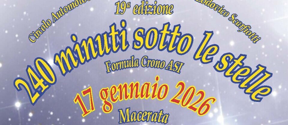 CON LA 240 MINUTI SOTTO LE STELLE INIZIA LA STAGIONE 2026 DEL CAEM/SCARFIOTTI